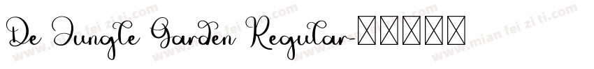 De Jungle Garden Regular字体转换